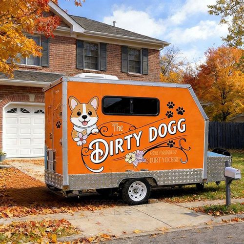 Customizable Dog Washing Trailer, Pet Grooming Trailer for Sale