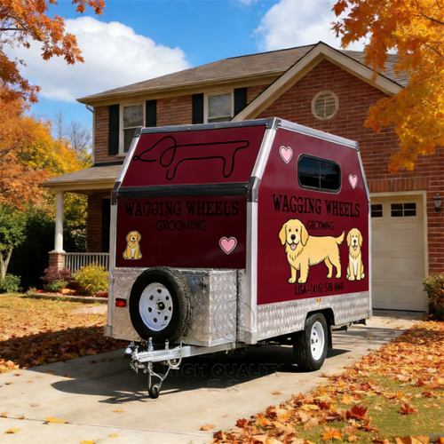 Customizable Dog Washing Trailer, Pet Grooming Trailer for Sale